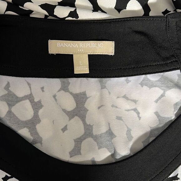 Banana Republic Women's Party Dress Bodycon Patterned Sleeveless Black Size 8 - Picture 6 of 8